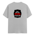 Classic Crew T-Shirt | Men's Regular Fit | 180 GSM Bio-Washed Cotton | DTG Print Ready | Double-Stitched & Ribbed Neck | Personalized | DTG | Bold Typography | Humor | Relationships | Casual | Amusing - back - Grey Melange - mockup 2