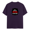 Classic Crew T-Shirt | Men's Regular Fit | 180 GSM Bio-Washed Cotton | DTG Print Ready | Double-Stitched & Ribbed Neck | Personalized | DTG | Bold Typography | Humor | Relationships | Casual | Amusing - back - Purple - mockup 2