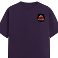 Classic Crew T-Shirt | Men's Regular Fit | 180 GSM Bio-Washed Cotton | DTG Print Ready | Double-Stitched & Ribbed Neck | Personalized | DTG | Bold Typography | Humor | Relationships | Casual | Amusing - left pocket - Purple - mockup 3