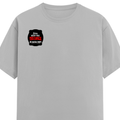 Classic Crew T-Shirt | Men's Regular Fit | 180 GSM Bio-Washed Cotton | DTG Print Ready | Double-Stitched & Ribbed Neck | Personalized | DTG | Bold Typography | Humor | Relationships | Casual | Amusing - right pocket - Grey Melange - mockup 4