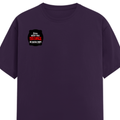 Classic Crew T-Shirt | Men's Regular Fit | 180 GSM Bio-Washed Cotton | DTG Print Ready | Double-Stitched & Ribbed Neck | Personalized | DTG | Bold Typography | Humor | Relationships | Casual | Amusing - right pocket - Purple - mockup 4