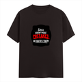 Men's Classic Crew T-Shirt | Regular Fit | 180 GSM Bio-Washed Cotton | DTF Print Ready | Pre-Shrunk, Durable | Personalized | DTF | Bold Typography | Humor | Relationships | Casual | Amusing - front - Coffee Brown - mockup 1