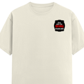 Men's Classic Crew T-Shirt | Regular Fit | 180 GSM Bio-Washed Cotton | DTF Print Ready | Pre-Shrunk, Durable | Personalized | DTF | Bold Typography | Humor | Relationships | Casual | Amusing - left pocket - Off White - mockup 3