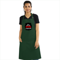Apron | Onesize Unisex Adult | Cotton DTG Printed | Pockets & Adjustable Straps | Personalized | DTG | Bold Typography | Humor | Relationships | Casual | Amusing - front - Bottle Green - mockup 1