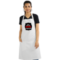 Apron | Onesize Unisex Adult | Cotton DTG Printed | Pockets & Adjustable Straps | Personalized | DTG | Bold Typography | Humor | Relationships | Casual | Amusing - front - White - mockup 1