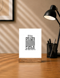 Acrylic Photo Frame | 5x7 Tabletop Display | UV Printed Acrylic & Wood Stand | Personalized Gift & Home Decor | Personalized | Typography-focused | Trust | Friendship | Reassuring - front - mockup 1