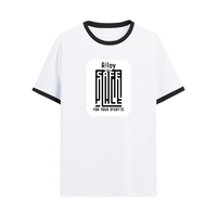 Ringer T-shirt | Unisex Regular Fit | 100% Cotton DTF/DTG | Contrast Rib Neck Bio Washed Pre-Shrunk | Adults | Personalized | DTF | Typography-focused | Trust | Friendship | Reassuring