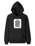 Pullover Hoodie | Unisex Regular Fit | Tri-Layer Cotton Blend | DTG Print Ready | Adults | Personalized | DTG | Typography-focused | Trust | Friendship | Reassuring - front - Black - mockup 1