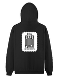 Pullover Hoodie | Unisex Regular Fit | Tri-Layer Cotton Blend | DTG Print Ready | Adults | Personalized | DTG | Typography-focused | Trust | Friendship | Reassuring - back - Black - mockup 2