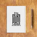 Sketchbook | A5 Spiral Bound | Digital Print Cover | 140 GSM Paper | Unisex | Personalized | Typography-focused | Trust | Friendship | Reassuring - back - White - mockup 2