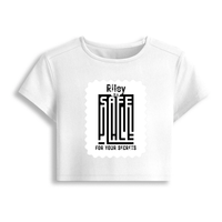 Female Baby Tee | Cropped Fit, Gen Z | 95% Cotton 5% Spandex, DTG | Stretchable, Breathable, Pre-Shrunk | Women | Personalized | DTG | Typography-focused | Trust | Friendship | Reassuring