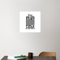 Acrylic Poster | 3mm Glossy Finish | UV Printed | Self-Adhesive Wall Mount | Unisex | Personalized | Typography-focused | Trust | Friendship | Reassuring - front_3 - 12x12Inch - White - mockup 3