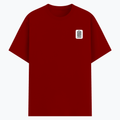 Cotton Stretch T-Shirt (Dtg) | T-Shirts | Him, Her, Unisex | Personalized | DTG | Typography-focused | Trust | Friendship | Reassuring - left pocket - Red - mockup 3