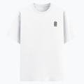 Basic T-Shirt | Unisex Fit, Sizes XS-2XL | 180 GSM Poly-Cotton Blend, DTF Ready | Bio-Wash, Silicon Finish, Durable Stitching | Adults | Personalized | DTF | Typography-focused | Trust | Friendship | Reassuring - left pocket - White - mockup 3