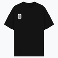 Basic T-Shirt | Unisex Fit, Sizes XS-2XL | 180 GSM Poly-Cotton Blend, DTF Ready | Bio-Wash, Silicon Finish, Durable Stitching | Adults | Personalized | DTF | Typography-focused | Trust | Friendship | Reassuring - right pocket - Black - mockup 4