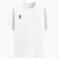 Basic T-Shirt | Unisex Fit, Sizes XS-2XL | 180 GSM Poly-Cotton Blend, DTF Ready | Bio-Wash, Silicon Finish, Durable Stitching | Adults | Personalized | DTF | Typography-focused | Trust | Friendship | Reassuring - right pocket - White - mockup 4