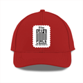 Sports Cap | Unisex | Polyester | Breathable, Adjustable Fit, DTG Printing | All Ages | Personalized | DTG | Typography-focused | Trust | Friendship | Reassuring - front - Red - mockup 1