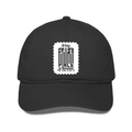 Classic Trucker Cap | Unisex | DTG Print | Breathable Mesh Back | Adjustable Snapback | Personalized | DTG | Typography-focused | Trust | Friendship | Reassuring - front - Black - mockup 1