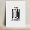 Poster - Typography-focused Trust
