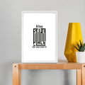 Framed Poster | Multiple Sizes | 300 GSM Art Paper | Laminated, Fade-Proof, 1-inch Frame | Unisex Home Decor | Personalized | DTG | Typography-focused | Trust | Friendship | Reassuring - front_A4 Frame Poster - A4 Frame Poster - mockup 13