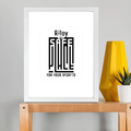 Framed Poster | Multiple Sizes | 300 GSM Art Paper | Laminated, Fade-Proof, 1-inch Frame | Unisex Home Decor | Personalized | DTG | Typography-focused | Trust | Friendship | Reassuring - front_11x14In - 11x14In - mockup 4
