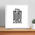 Framed Poster | Multiple Sizes | 300 GSM Art Paper | Laminated, Fade-Proof, 1-inch Frame | Unisex Home Decor | Personalized | DTG | Typography-focused | Trust | Friendship | Reassuring - front_14x14In - 14x14In - mockup 9