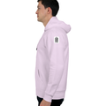 Oversized Hoodie | Unisex Relaxed Fit | 400 GSM Cotton Blend | DTG Printed | Drop Shoulder, Pre-Shrunk | Adults | Personalized | DTG | Typography-focused | Trust | Friendship | Reassuring - left sleeve - Light Baby Pink - mockup 5