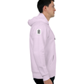 Oversized Hoodie | Unisex Relaxed Fit | 400 GSM Cotton Blend | DTG Printed | Drop Shoulder, Pre-Shrunk | Adults | Personalized | DTG | Typography-focused | Trust | Friendship | Reassuring - right sleeve - Light Baby Pink - mockup 6