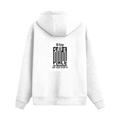 Oversized Hoodie | Relaxed Fit, Drop-Shoulder | 400 GSM Fabric | Warm, Durable | Unisex | Personalized | DTF | Typography-focused | Trust | Friendship | Reassuring - back - White - mockup 2