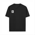 Male Standard Crew T-Shirt | Regular Fit | 100% Cotton (180 GSM) | DTG Print | Durable & Comfortable | Adult | Personalized | DTG | Typography-focused | Trust | Friendship | Reassuring - left pocket - Black - mockup 5