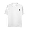 Male Standard Crew T-Shirt | Regular Fit | 100% Cotton (180 GSM) | DTG Print | Durable & Comfortable | Adult | Personalized | DTG | Typography-focused | Trust | Friendship | Reassuring - right pocket - White - mockup 6