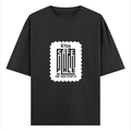 Oversized Standard T-Shirt | Unisex Relaxed Fit | 100% Super Combed Cotton DTG | Soft, Breathable & Durable | Adult | Personalized | DTG | Typography-focused | Trust | Friendship | Reassuring - front - Black - mockup 1