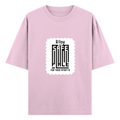 Oversized Standard T-Shirt | Unisex Relaxed Fit | 100% Super Combed Cotton DTG | Soft, Breathable & Durable | Adult | Personalized | DTG | Typography-focused | Trust | Friendship | Reassuring - front - Light Baby Pink - mockup 1