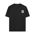 Male Standard Crew T-Shirt | Regular Fit | 100% Cotton DTF Print | Soft, Durable | Men | Personalized | DTF | Typography-focused | Trust | Friendship | Reassuring - right pocket - Black - mockup 6