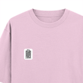 Oversized Standard T-Shirt | Unisex Oversized Fit | 180 GSM 100% Super Combed Cotton | DTF Print | Soft & Durable | Personalized | DTF | Typography-focused | Trust | Friendship | Reassuring - left pocket - Light Baby Pink - mockup 3