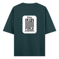 Oversized Classic T-Shirt | Unisex Oversized Fit | 100% Super-Combed Cotton | Pre-Shrunk & Ribbed Neck | Adults | Personalized | DTG | Typography-focused | Trust | Friendship | Reassuring - back - Petrol Blue - mockup 2