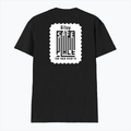 Men's V-Neck T-Shirt | Regular Fit | 180 GSM Bio-Washed Cotton | DTG Print | Durable | Personalized | DTG | Typography-focused | Trust | Friendship | Reassuring - back - Black - mockup 2