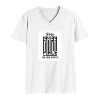 Male V Neck T-Shirt | Regular Fit | 180 GSM Bio-Washed Cotton | DTF Print | Double Stitched, Pre-Shrunk | Men | Personalized | DTF | Typography-focused | Trust | Friendship | Reassuring
