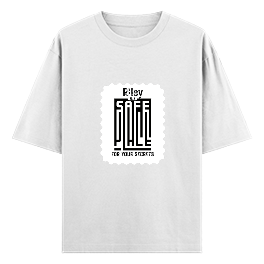 Oversized Classic T-Shirt | Unisex Fit | 100% Super-Combed Cotton | Pre-Shrunk, Double-Stitched | Adults | Personalized | DTF | Typography-focused | Trust | Friendship | Reassuring - front - White - mockup 1
