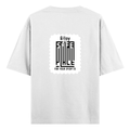 Oversized Classic T-Shirt | Unisex Fit | 100% Super-Combed Cotton | Pre-Shrunk, Double-Stitched | Adults | Personalized | DTF | Typography-focused | Trust | Friendship | Reassuring - back - White - mockup 2