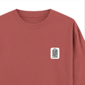 Oversized Classic T-Shirt | Unisex Fit | 100% Super-Combed Cotton | Pre-Shrunk, Double-Stitched | Adults | Personalized | DTF | Typography-focused | Trust | Friendship | Reassuring - right pocket - Coral - mockup 4