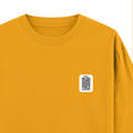 Oversized Classic T-Shirt | Unisex Fit | 100% Super-Combed Cotton | Pre-Shrunk, Double-Stitched | Adults | Personalized | DTF | Typography-focused | Trust | Friendship | Reassuring - right pocket - Golden Yellow - mockup 4