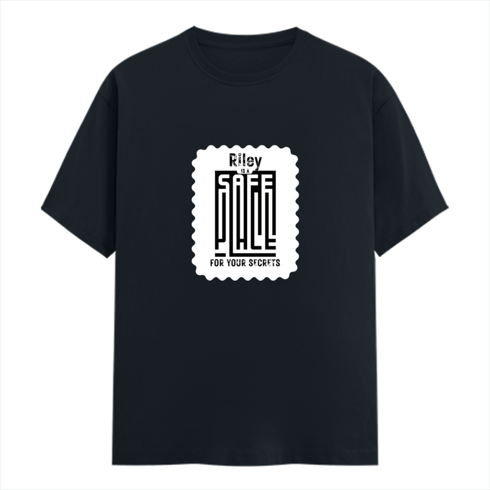 Classic Crew T-Shirt | Men's Regular Fit | 180 GSM Bio-Washed Cotton | DTG Print Ready | Double-Stitched & Ribbed Neck | Personalized | DTG | Typography-focused | Trust | Friendship | Reassuring - front - Navy Blue - mockup 1