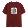 Classic Crew T-Shirt | Men's Regular Fit | 180 GSM Bio-Washed Cotton | DTG Print Ready | Double-Stitched & Ribbed Neck | Personalized | DTG | Typography-focused | Trust | Friendship | Reassuring - back - Brick Red - mockup 2