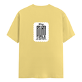 Classic Crew T-Shirt | Men's Regular Fit | 180 GSM Bio-Washed Cotton | DTG Print Ready | Double-Stitched & Ribbed Neck | Personalized | DTG | Typography-focused | Trust | Friendship | Reassuring - back - Yellow - mockup 2