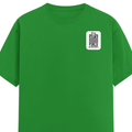 Classic Crew T-Shirt | Men's Regular Fit | 180 GSM Bio-Washed Cotton | DTG Print Ready | Double-Stitched & Ribbed Neck | Personalized | DTG | Typography-focused | Trust | Friendship | Reassuring - left pocket - Flag Green - mockup 3
