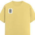 Classic Crew T-Shirt | Men's Regular Fit | 180 GSM Bio-Washed Cotton | DTG Print Ready | Double-Stitched & Ribbed Neck | Personalized | DTG | Typography-focused | Trust | Friendship | Reassuring - right pocket - Yellow - mockup 4