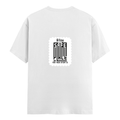 Female Classic Crew T-Shirt | Women's Regular Fit | 180 GSM Bio-Washed Cotton | Double Stitched, Pre-Shrunk | Personalized | DTG | Typography-focused | Trust | Friendship | Reassuring - back - White - mockup 2