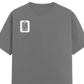 Female Classic Crew T-Shirt | Women's Regular Fit | 180 GSM Bio-Washed Cotton | Double Stitched, Pre-Shrunk | Personalized | DTG | Typography-focused | Trust | Friendship | Reassuring - right pocket - Charcoal Melange - mockup 4