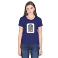 Women's Classic Crew T-Shirt | Regular Fit | 180 GSM Bio-Washed Cotton | DTF Print Ready | Double Stitched, Pre-Shrunk | Personalized | DTF | Typography-focused | Trust | Friendship | Reassuring - front - Royal Blue - mockup 1
